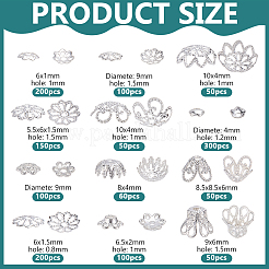 12 Styles Alloy & Iron & Brass Bead Caps&nbsp;FIND-PH0027-10