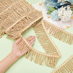 Two Tone Polyester Twisted Rope Tassel Fringe Trimming&nbsp;DIY-WH0304-703B