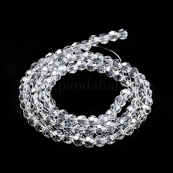 Electroplate Transparent Glass Beads Strands&nbsp;EGLA-A035-T4mm-A19