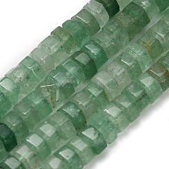 Natural Green Strawberry Quartz Beads Strands&nbsp;G-G317-A08-3x6mm