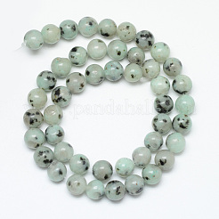 Natural Sesame Jasper/Kiwi Jasper Bead Strands&nbsp;X-G-R345-6mm-28