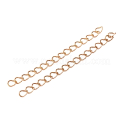 Brass Curb Chain Extender&nbsp;KK-T069-35C