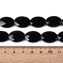 Natural Black Onyx(Dyed & Heated) Beads Strands&nbsp;G-S354-13x18-A01