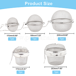 5Pcs 304 Stainless Steel Tea Strainer&nbsp;AJEW-PH0003-58