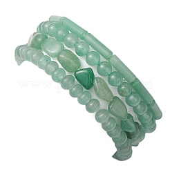 Natural Green Aventurine Beaded Stretch Bracelet Sets&nbsp;BJEW-JB10782