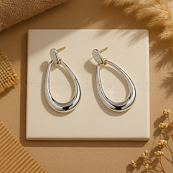 4 Pairs 2 Colors Zinc Alloy Dangle Stud Earrings&nbsp;EJEW-GO0002-02