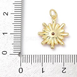 Brass Pave Cubic Zirconia with Enamel Pendants&nbsp;KK-U062-38G-02