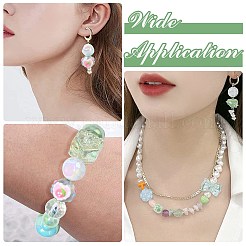 UVメッキアクリルビーズ  混合図形  ターコイズ  8~26x8~30x8~15mm  穴：1.8~3mm  約40個/セット&nbsp;FIND-CJC0010-90B