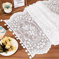 Polyester Lace Table Runner&nbsp;AJEW-WH20048-95B