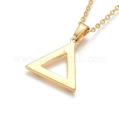 304 Stainless Steel Pendant Necklaces&nbsp;NJEW-F275-11G