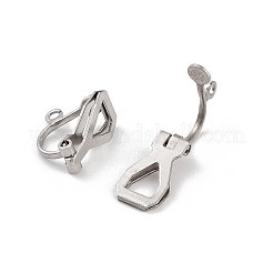 ステンレス鋼クリップ式イヤリングパーツ  ミックスカラー  12~20x6~15x6~8mm  穴：1.2~1.8mm&nbsp;STAS-XCP0001-85