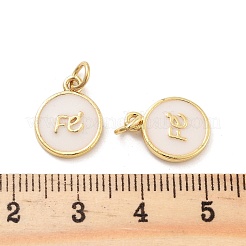Rack Plating Brass Enamel Charms&nbsp;KK-C063-15G