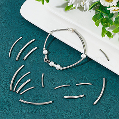 56Pcs 4 Style 304 Stainless Steel Tube Beads&nbsp;STAS-UN0049-16