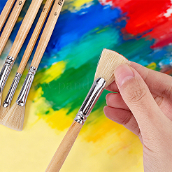 6Pcs 6 Styles Bristle Hair Painting Brush&nbsp;AJEW-WR0003-75