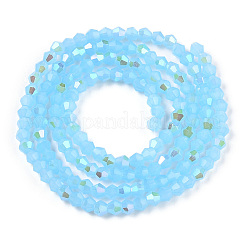 Imitation Jade Electroplate Glass Beads Strands&nbsp;EGLA-A039-J2mm-L03