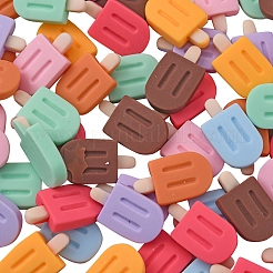80Pcs 8 Colors Opaque Resin Decoden Cabochons&nbsp;CRES-CJ0001-53