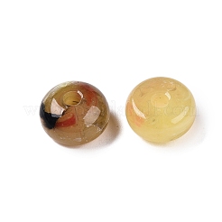 透明なアクリルビーズ  ロンデル  ダークカーキ  9x5mm  穴：2mm  約1650個/500g&nbsp;OACR-N137-42E