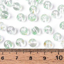 Baking Paint Transparent Glass Beads&nbsp;DGLA-T004-08G