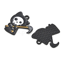 Halloween Alloy Enamel Pendants&nbsp;AL-CBA8744-01EB-03