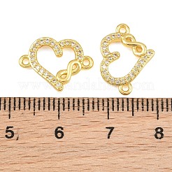 Brass Micro Pave Clear Cubic Zirconia Connestor Charms&nbsp;CU-CBAB3AD-02G-01