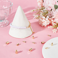 32Pcs 4 Style Brass Cord Ends&nbsp;KK-BBC0010-91G