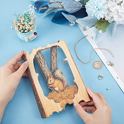 Wood Animal Hanging Ornaments&nbsp;HJEW-WH0053-08A