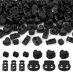 100Pcs 4 Styles Plastic Cord Locks&nbsp;FIND-TA0010-22