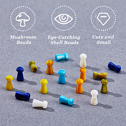 150Pcs 6 Colors Natural Freshwater Shell Beads&nbsp;SHEL-DC0001-01
