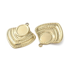 Ion Plating(IP) 304 Stainless Steel Pendant Canbochon Srttings&nbsp;STAS-C090-11C-G
