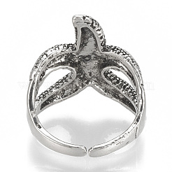 Alloy Cuff Finger Rings&nbsp;RJEW-N027-34