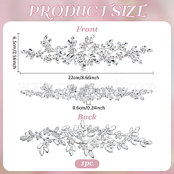 1Pc Rhinestone Cloth Patches&nbsp;AJEW-FG0004-59B