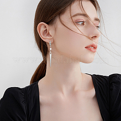 201 Stainless Steel Huggie Hoop Earring Findings&nbsp;FIND-DC0006-43B