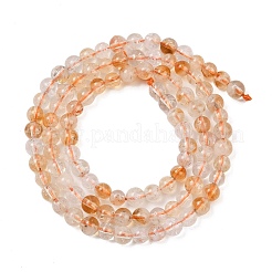 Heated Natural Citrine Bead Strands&nbsp;G-P466-01E-01