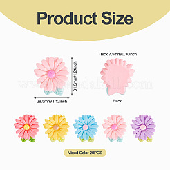 20pcs Opaque Resin Cabochons&nbsp;RESI-TADJ0001-08E