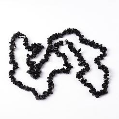 Natural Obsidian Beads Strands&nbsp;X-F005