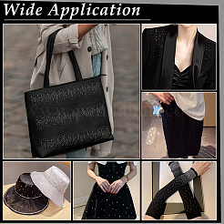 ホットラインストーン  アップリケの鉄  マスクと衣装のアクセサリー  洋服用  透明  340x255x1.5mm&nbsp;DIY-WH0580-70E-01