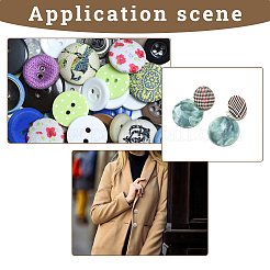 Plastic & Iron Button Finding Sets&nbsp;DIY-DC0004-36