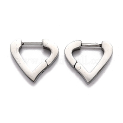 Tarnish Resistant 304 Stainless Steel Huggie Hoop Earrings&nbsp;STAS-J033-16P