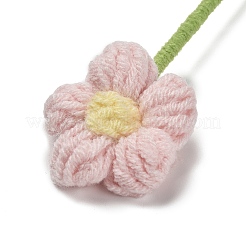Handmade Crochet Polyester Flower Ornaments&nbsp;AJEW-XCP0002-66
