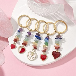 Chakra Gemstone Chip Keychain&nbsp;KEYC-JKC00517