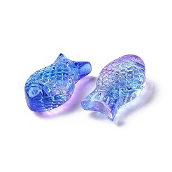 Transparent Spray Painted Glass Beads&nbsp;X-GLAA-I050-10