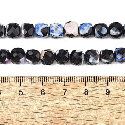 Natural Fire Crackle Agate Beads Strands&nbsp;G-H078-C49-6mm-06