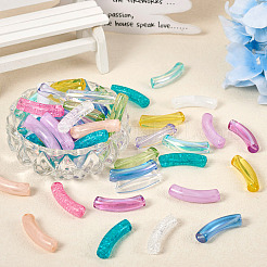 160Pcs 16 Styles UV Plating Transparent & Transparent Acrylic Beads&nbsp;OACR-TA0001-32