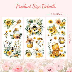 3 Sheets 3 Styles PVC Waterproof Decorative Stickers&nbsp;DIY-WH0404-111