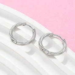 304 Stainless Steel Twist Hoop Earrings for Women&nbsp;EJEW-A130-02C-P