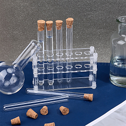 Acrylic Multi-Use Colorimetrical Cylinder Tube Display Racks&nbsp;DIY-OC0013-10A