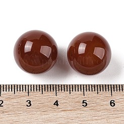 天然カーネリアンアゲート 穴なし球形ビーズ  ラウンド  染め＆加熱  16mm&nbsp;G-K353-04D-29
