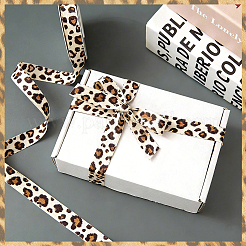 3 Colors Leopard Print Polyester Cotton Ribbon&nbsp;OCOR-ME0001-69