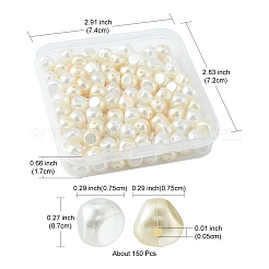 Nuggets Imitation Pearl Acrylic Beads&nbsp;OACR-FS0001-22