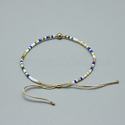 Adjustable Natural Pyrite Braided Bead Bracelets&nbsp;BJEW-F391-A06